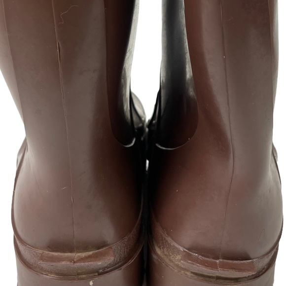 Vintage Northerner Slip-On Knee-high Rubber Rain Boots USA Made Brown Men’s Sz 6 - Picture 11 of 16